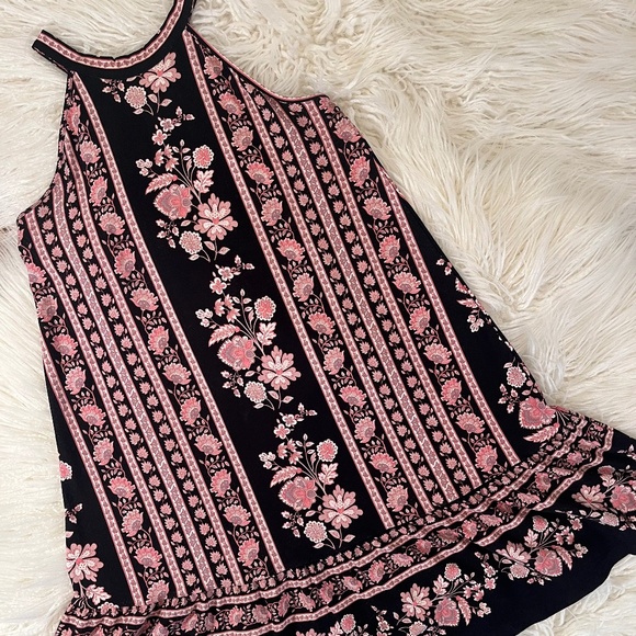LOFT Dresses & Skirts - LOFT "Tank dress in Black Floral"